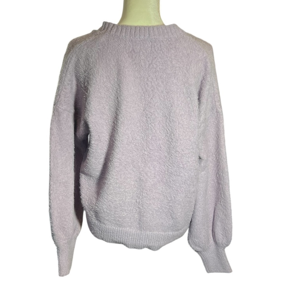 Joie Balloon Sleeve Lilac Cardigan Size M - Picture 6 of 9